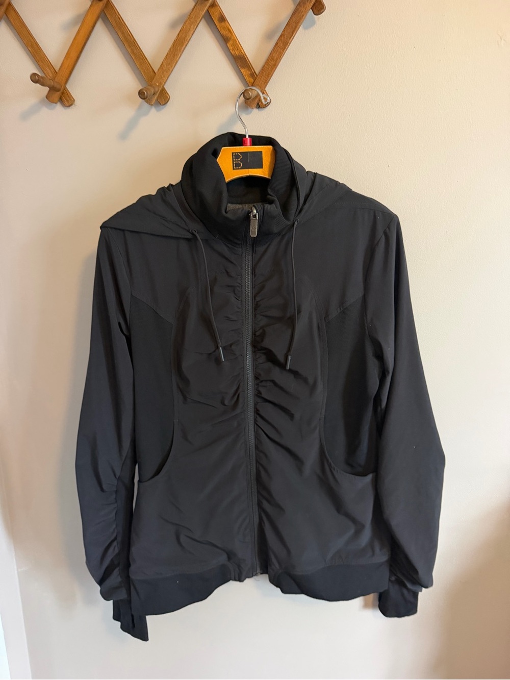 Lululemon Beyond the Studio Jacket Black Size 10 Stowable Hood